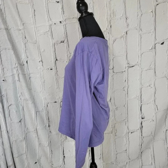 ATHLETA Purple Long Sleeve Athletic Top Long Sleeve Workout Shirt Sold Stretch L - Picture 5 of 6